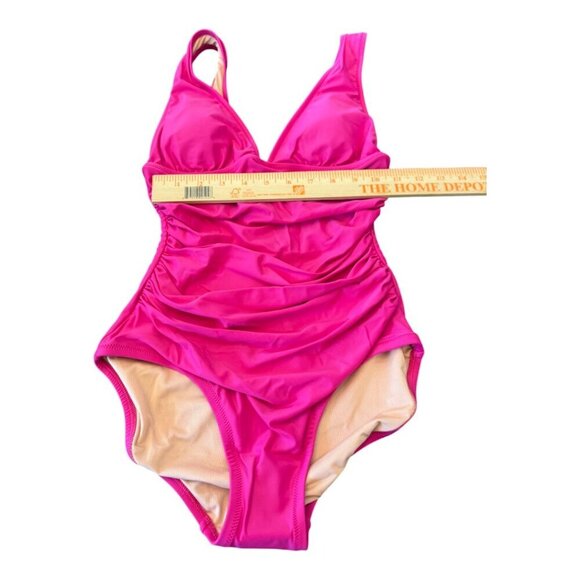 J. Crew Ruched V-Neck One Piece Suit Size 2 - Picture 4 of 9